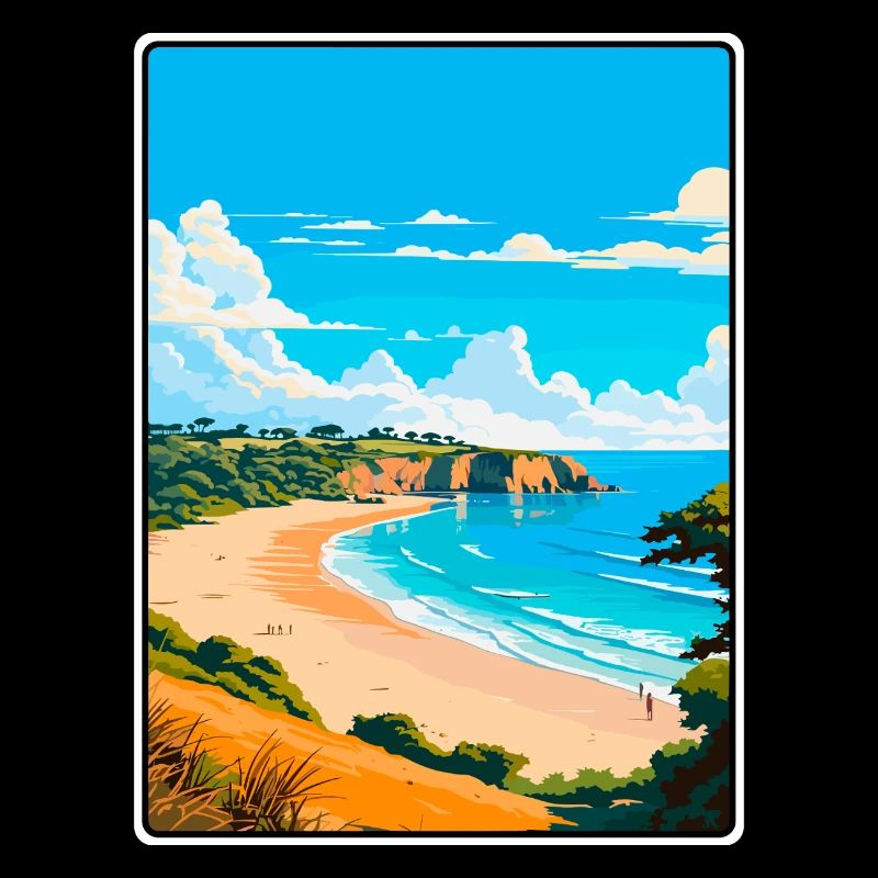 St Brelade Jersey Vintage-Reiseplakat Stadtbild
