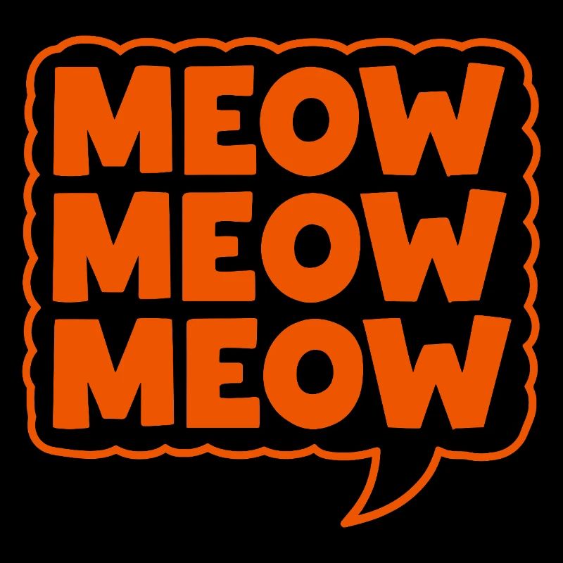 Miaou Miaou Miaou Bulle de dialogue Chat