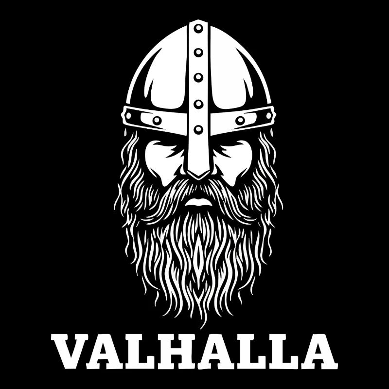 Wikingerkrieger Valhalla Nordisches Helm-Maskottchen