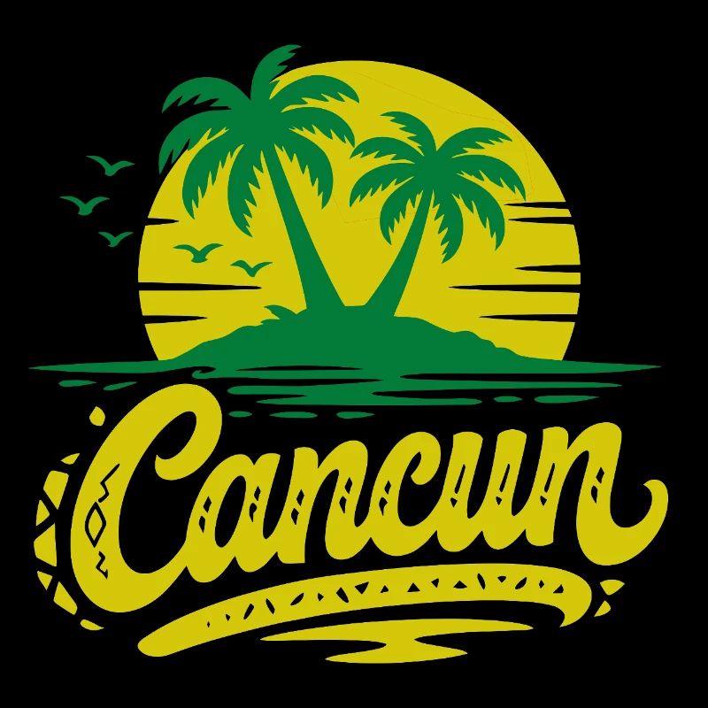 Souvenir de Noël des palmiers rétro de Cancun