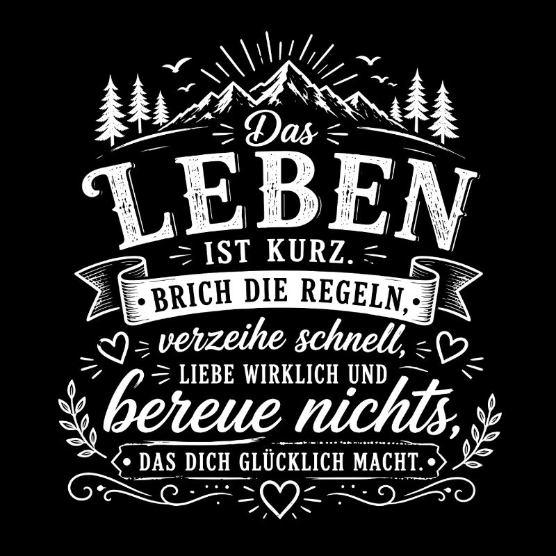 Lebe Mutig – Regeln brechen Zitat
