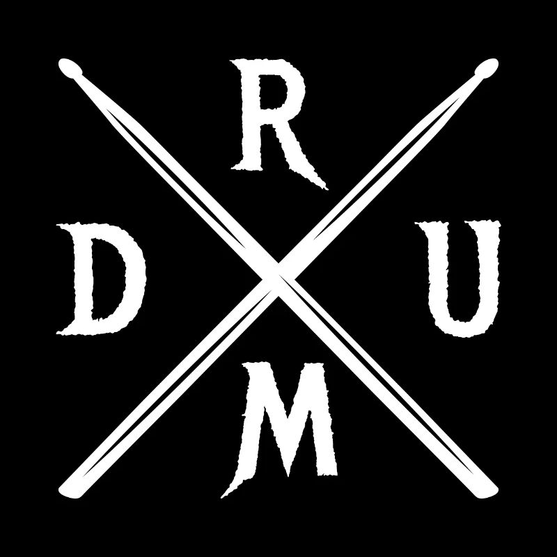 DRUM crossed drumsticks cool drummers