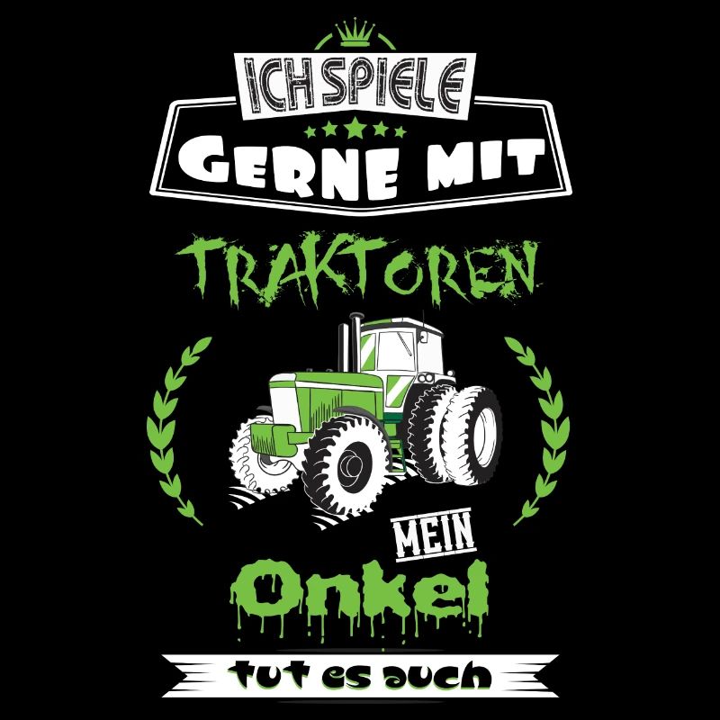 Landwirt Shirt Onkel mit Traktor Geschenk Bauer