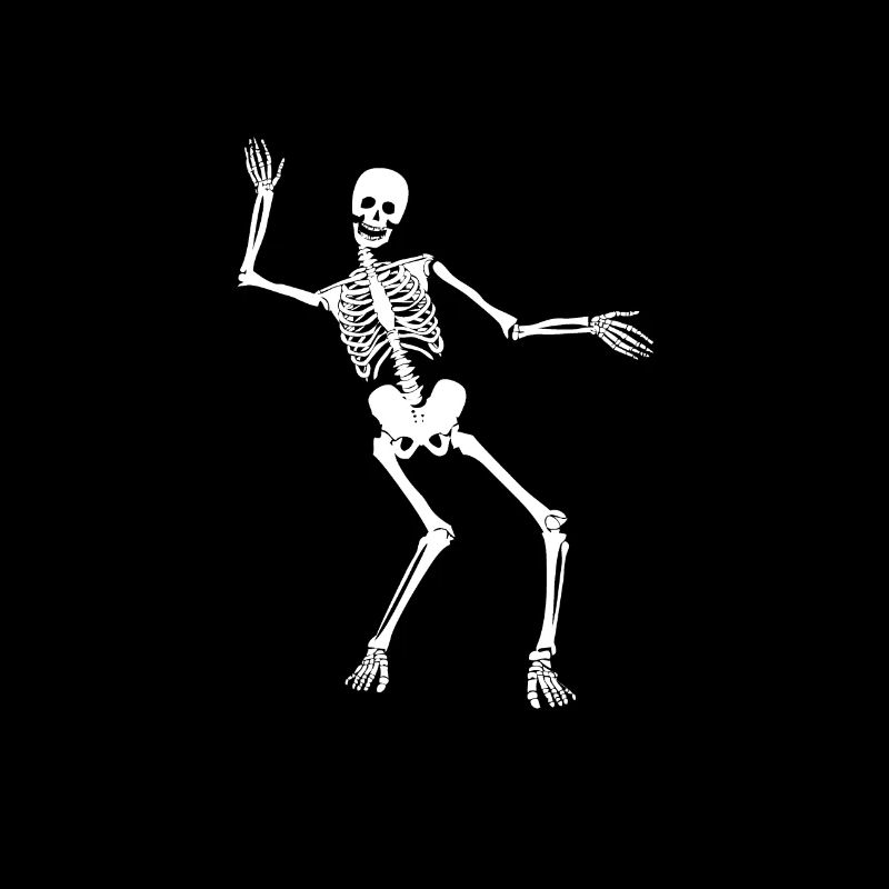 Dancing skeleton Halloween funny gift