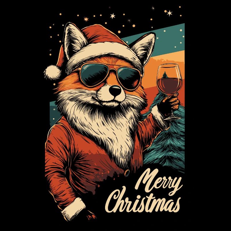 Renard de vin de Noël