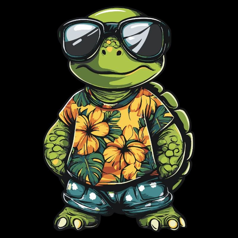 Schildkröte Comic Lustig Sommer