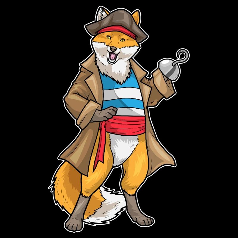 Renard Pirate Crochet Main