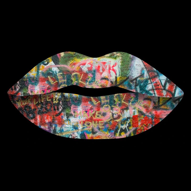 Graffiti lips