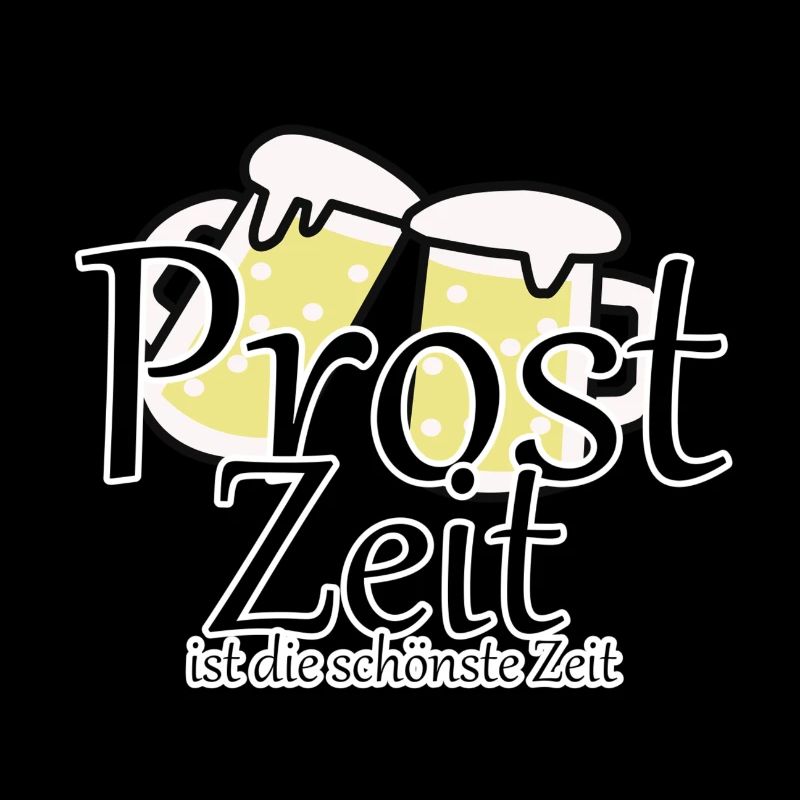 Prost Bier Biergarten Spruch