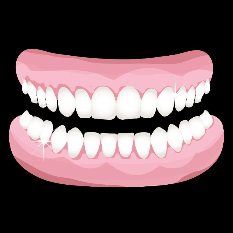 bright teeth with sparkling clean teeth