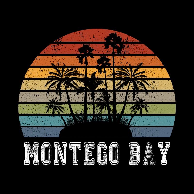 Montego Bay Island Palm Trees Design / Gift Idea