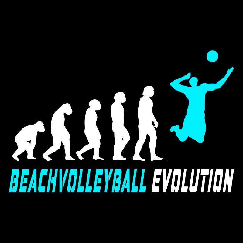 Beachvolleyball Evolution Design / Geschenkidee