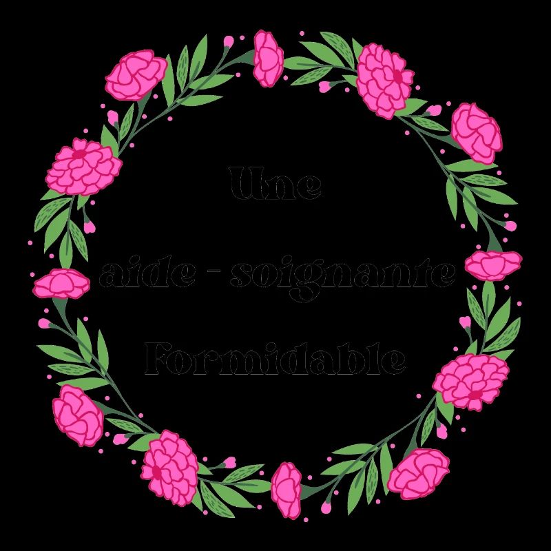 Une aide soignante formidable - couronne de fleurs