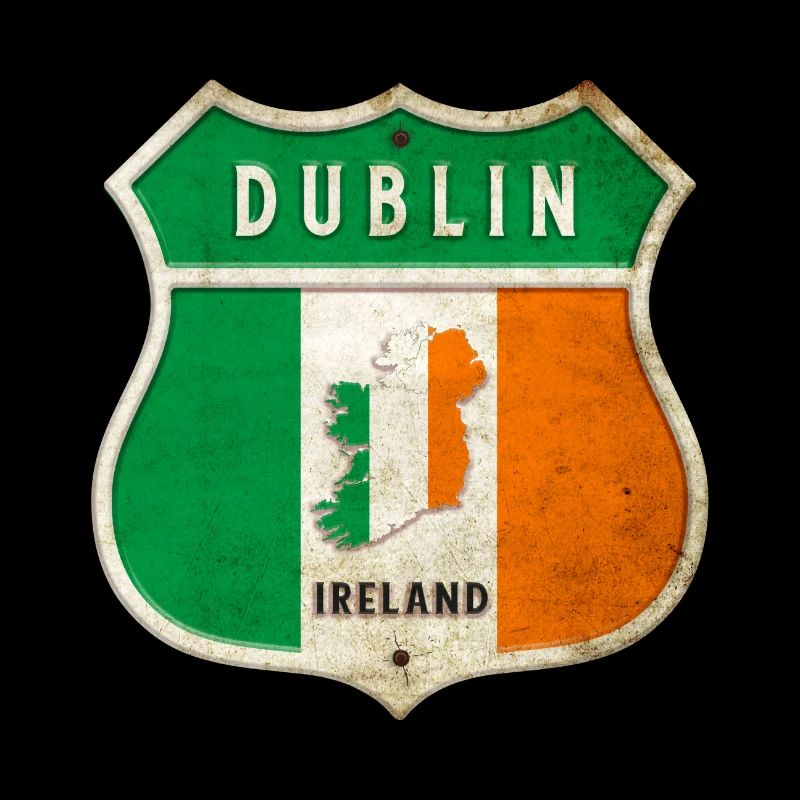 Dublin Irlande Armoiries Drapeaux Design
