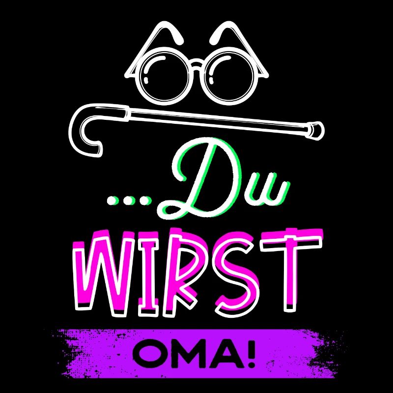 Sehschwäche Brille Statement Großmutter Oma