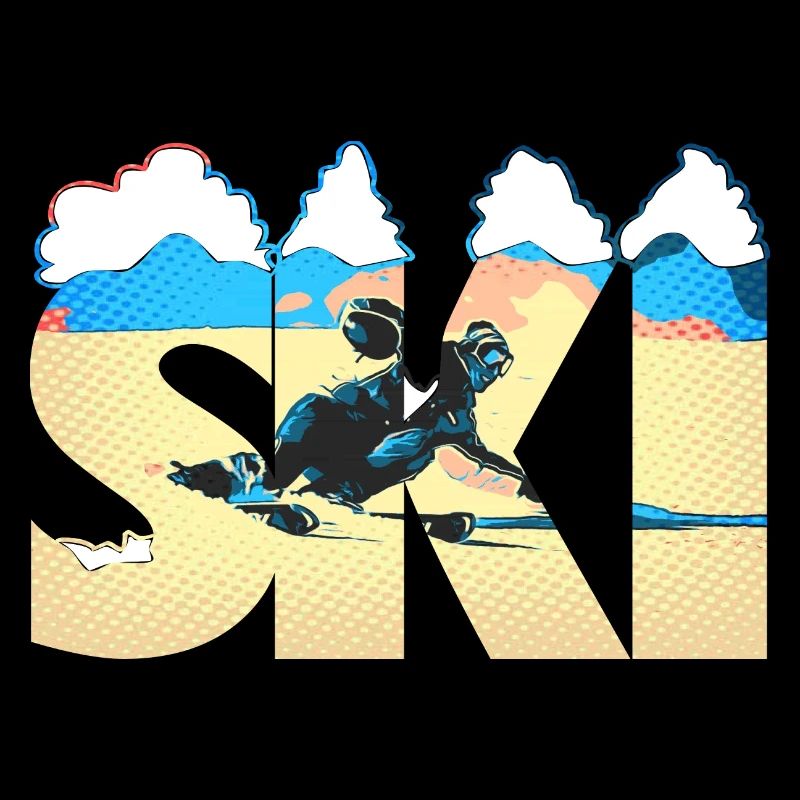 Ski Pop Art Côte