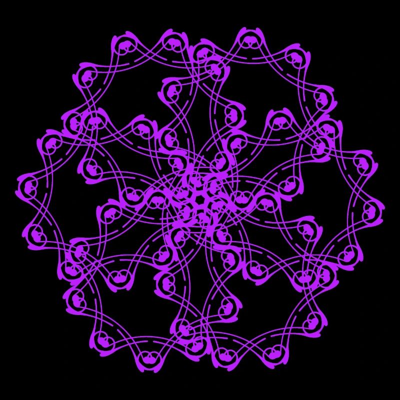 Random patterns circled