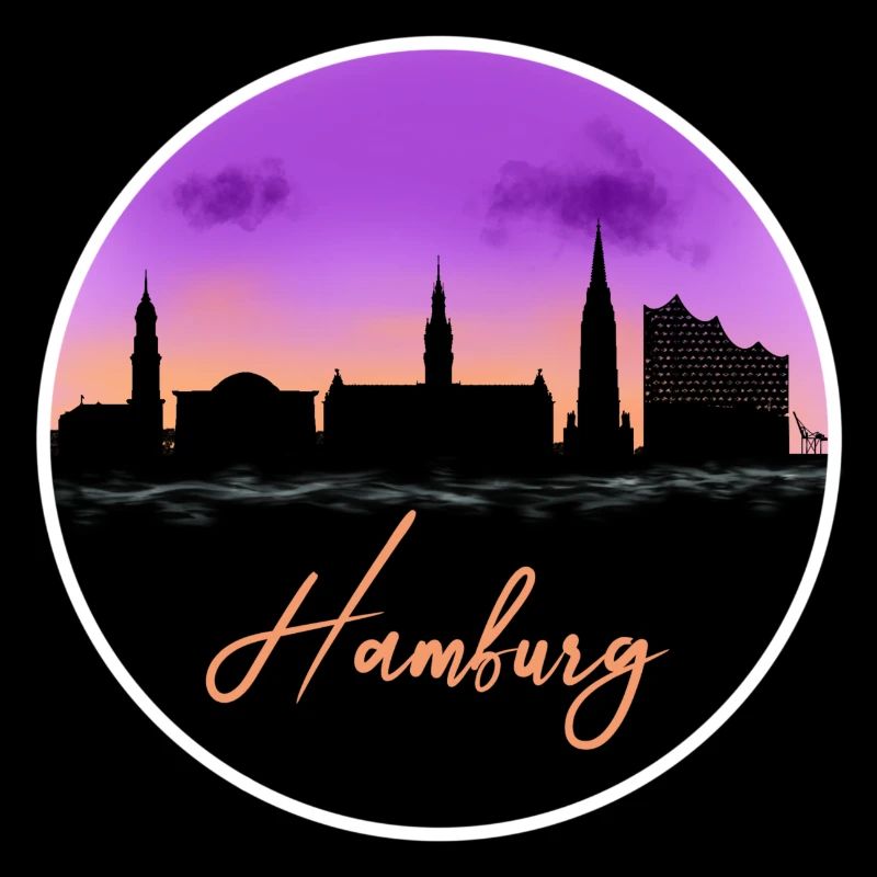 Belle ligne d’horizon de Hambourg