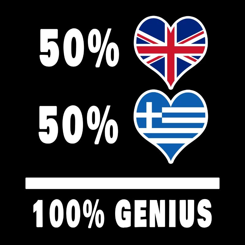 Grèce et Grande-Bretagne 100% Genius Flag