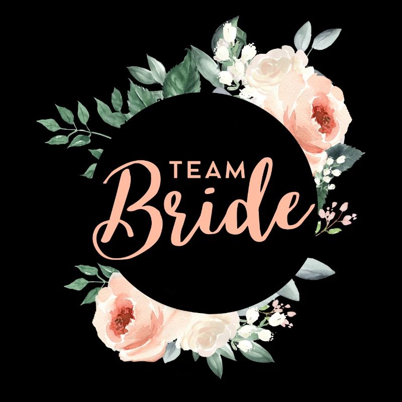 Team Bride! Green pastel wreath, customisable