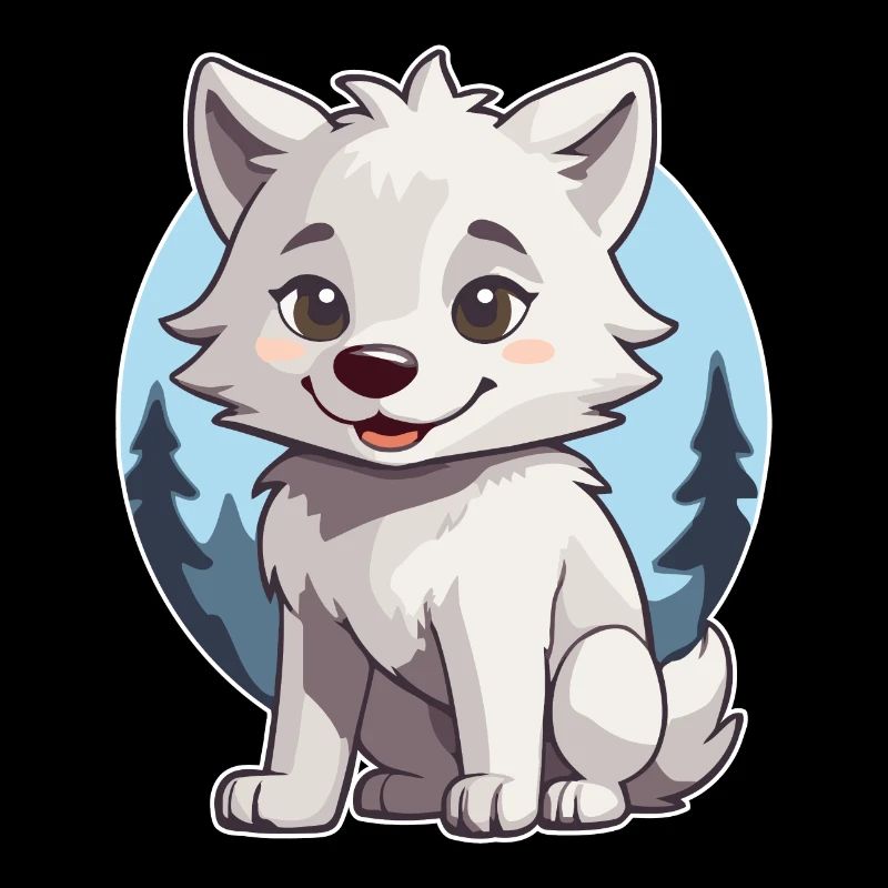 Niedlicher Wolf oder Hund Husky