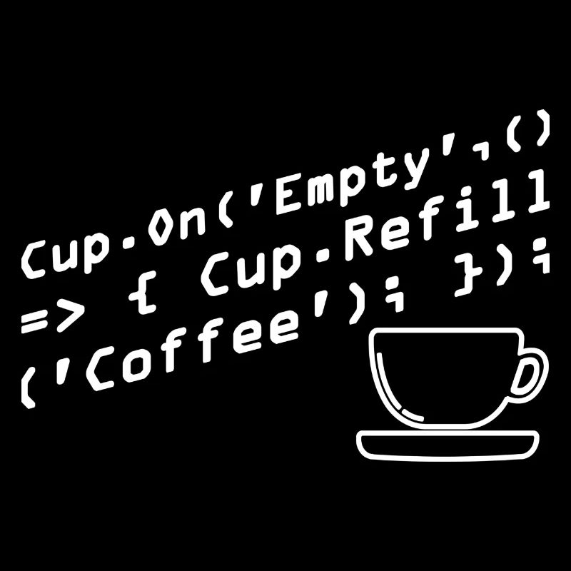 Aus Kaffee Code generieren Programmierer