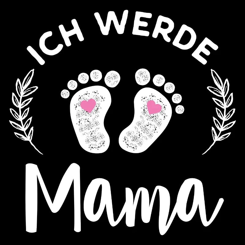 Ich werde Mama Stolze Mutter Nachwuchs Verkündung