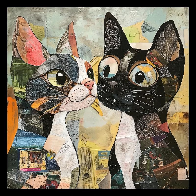 cat cats cat collage