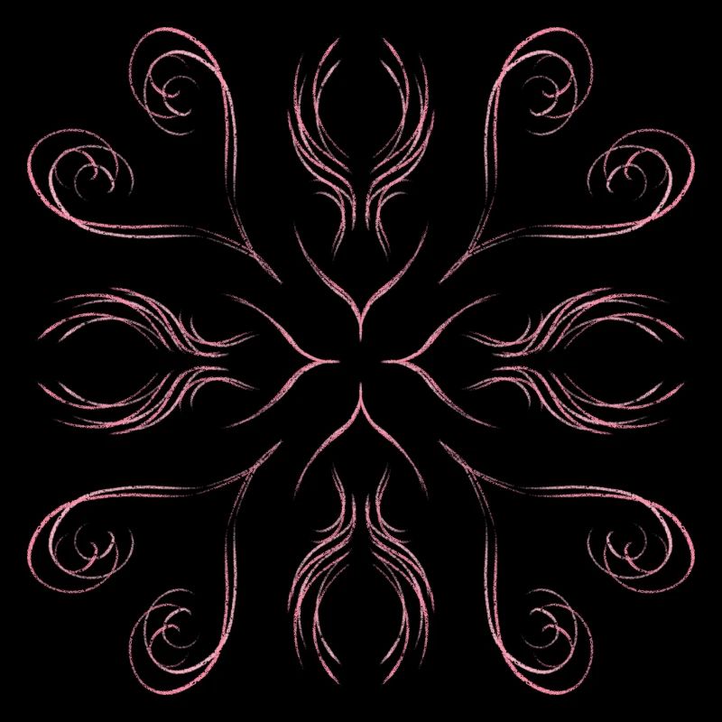 Pink hearts as a pattern