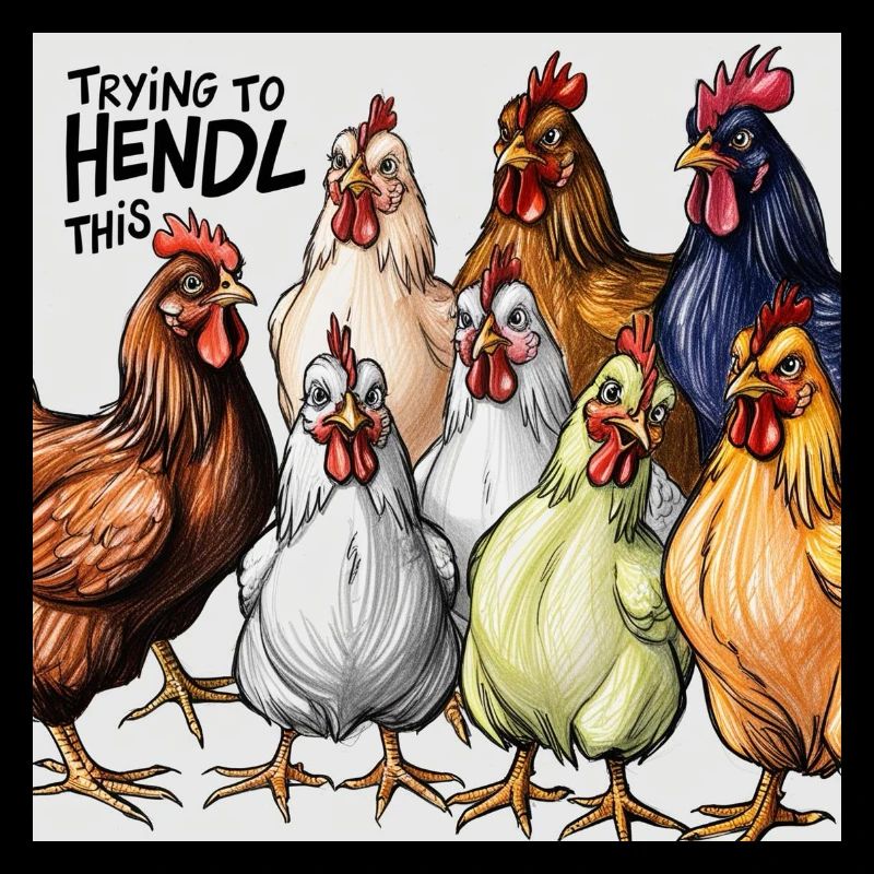 Poulets « Essayer de faire ça »