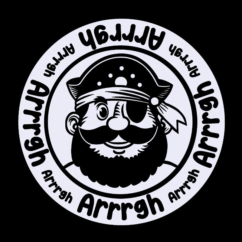 Funny pirate with eye patch