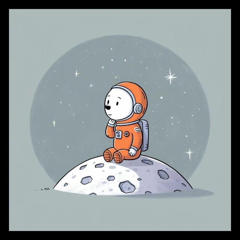 Illustration d’astronaute snob de l’espace