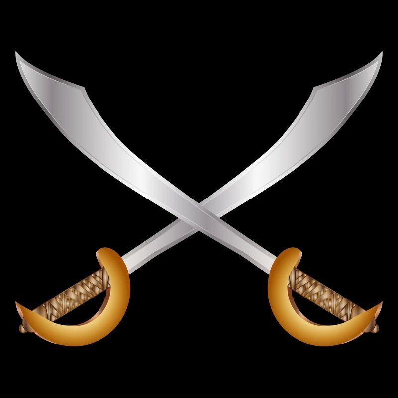 Sabres de pirates croisés – Thème d’aventure classique