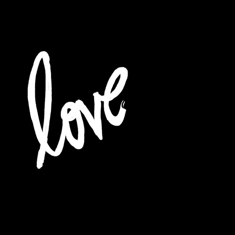 Une main écrit AMOUR
