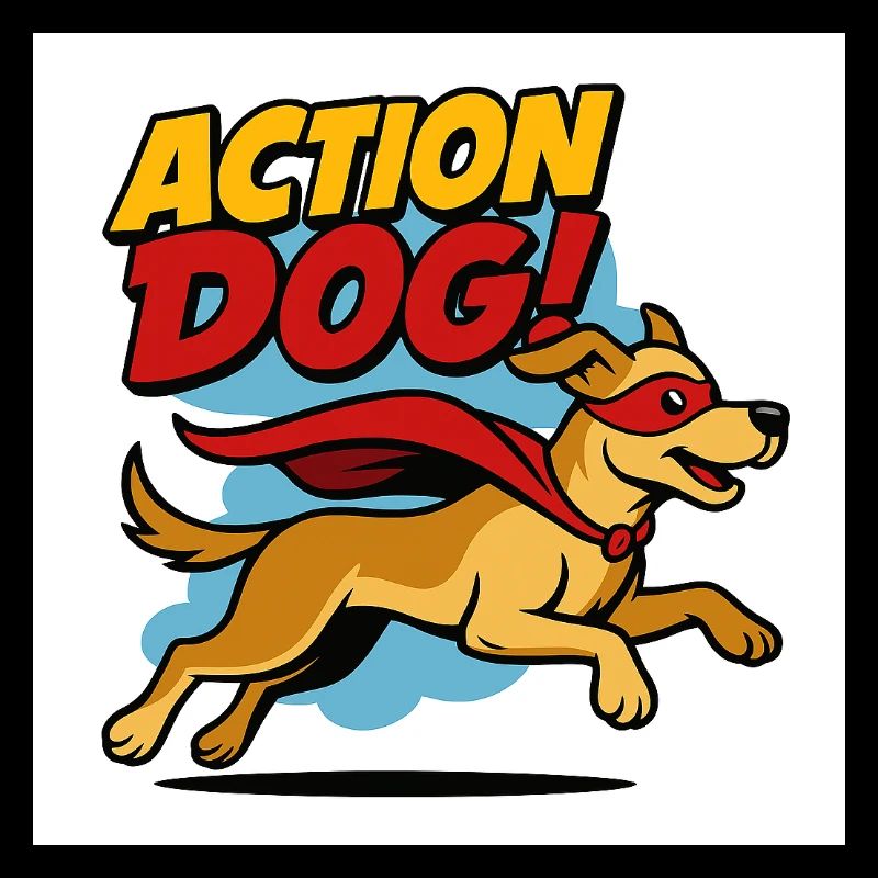 Action Hund Superheld