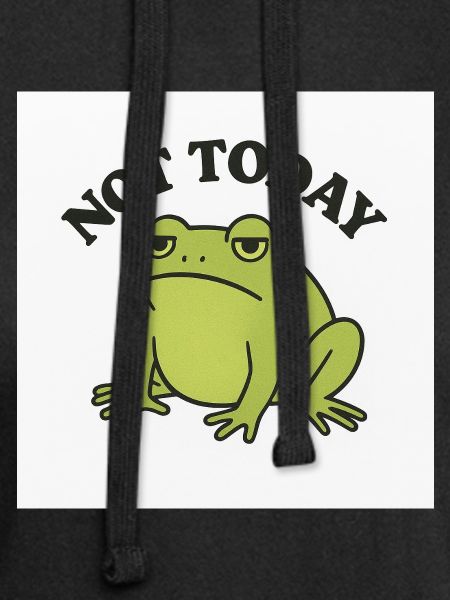 Lustiger Frosch mit Statement Text