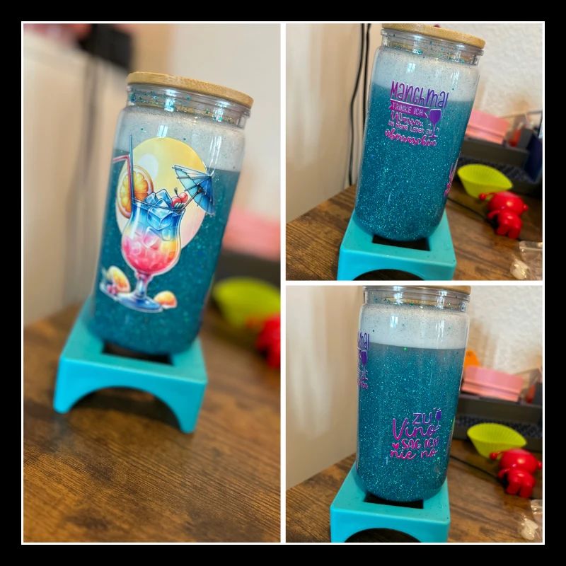 Glitzerbecher