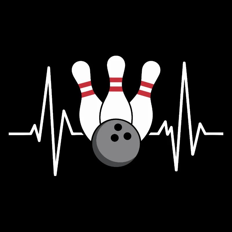 Boule de bowling et quilles