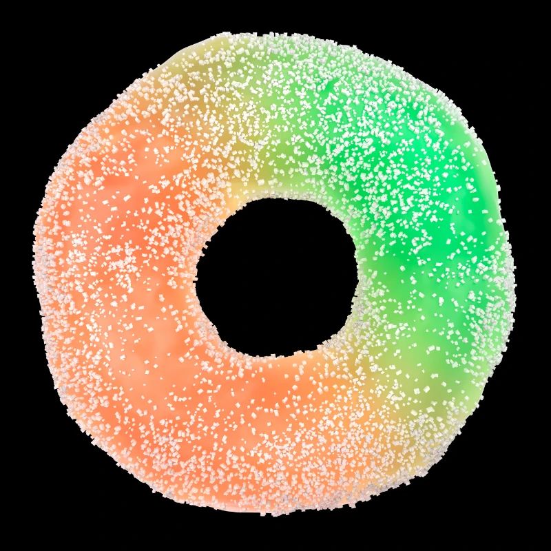 Fruit gum ring