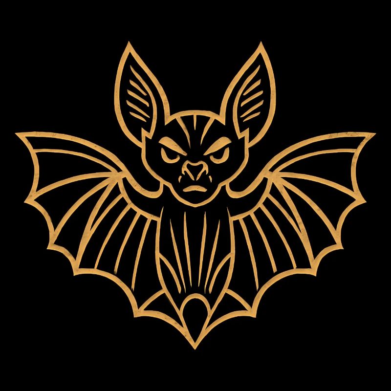 Conception de lignes de chauve-souris dorées