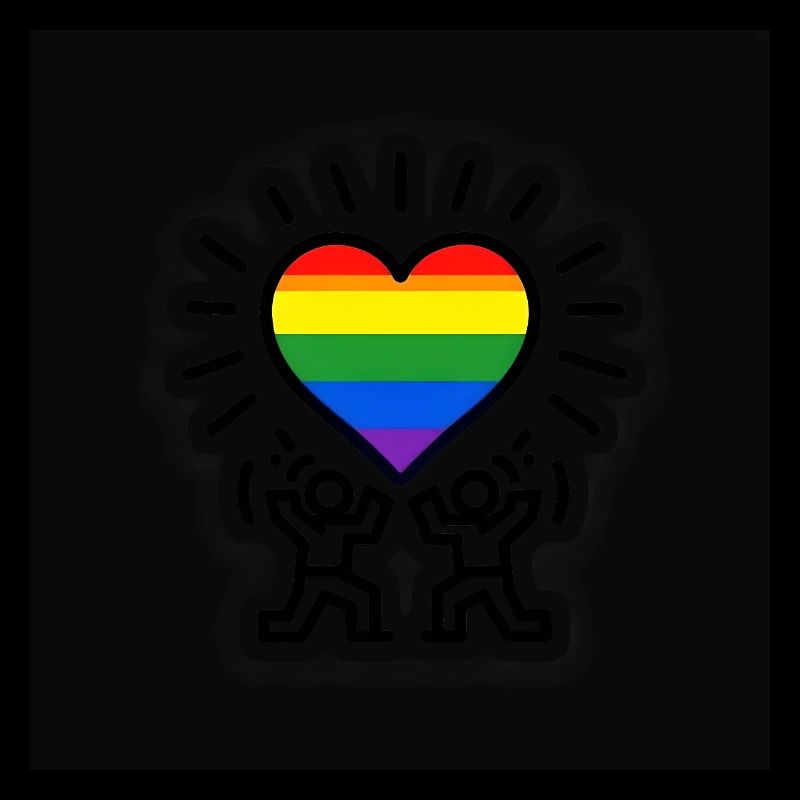 Herz-Regenbogen-Feier