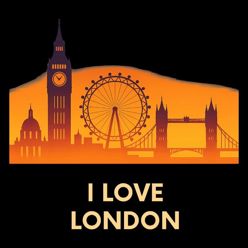 J’adore le Skyline de Londres Coucher de soleil