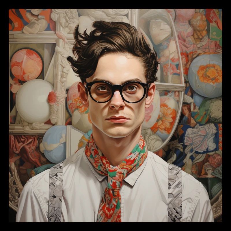 Portrait Nerd Chic avec une touche rétro