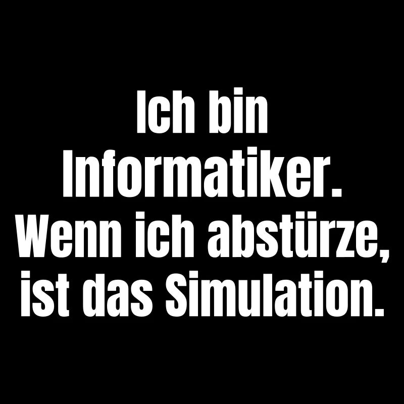 Je suis informaticien – crash comme simulation
