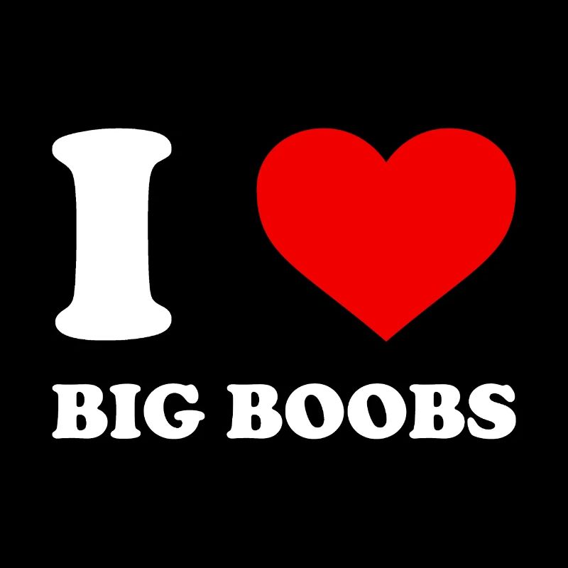 J’adore les gros seins - Brüste - Lettrage