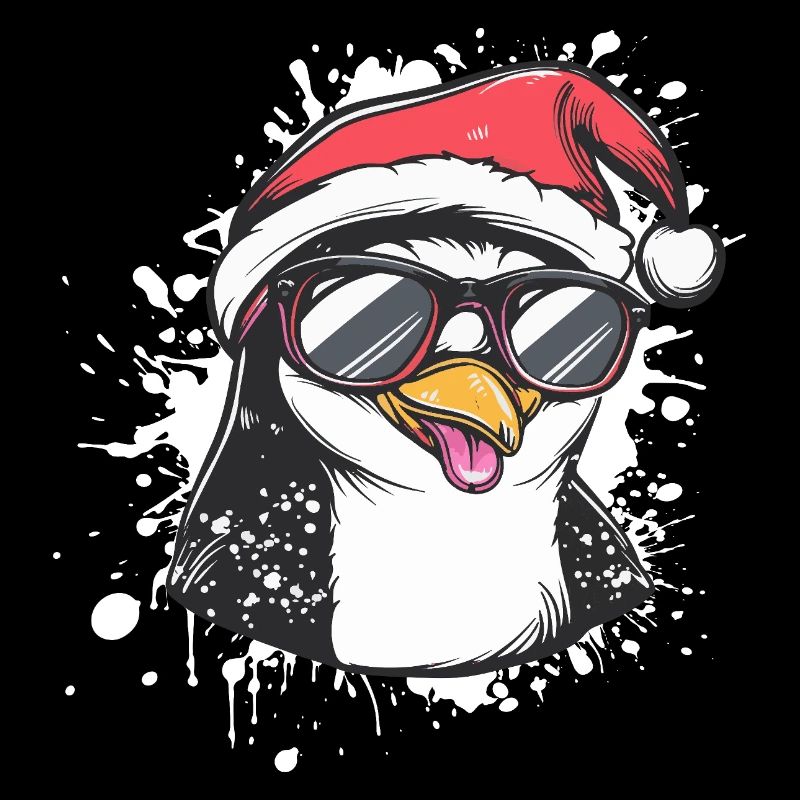 Pingouin Noël Drôle