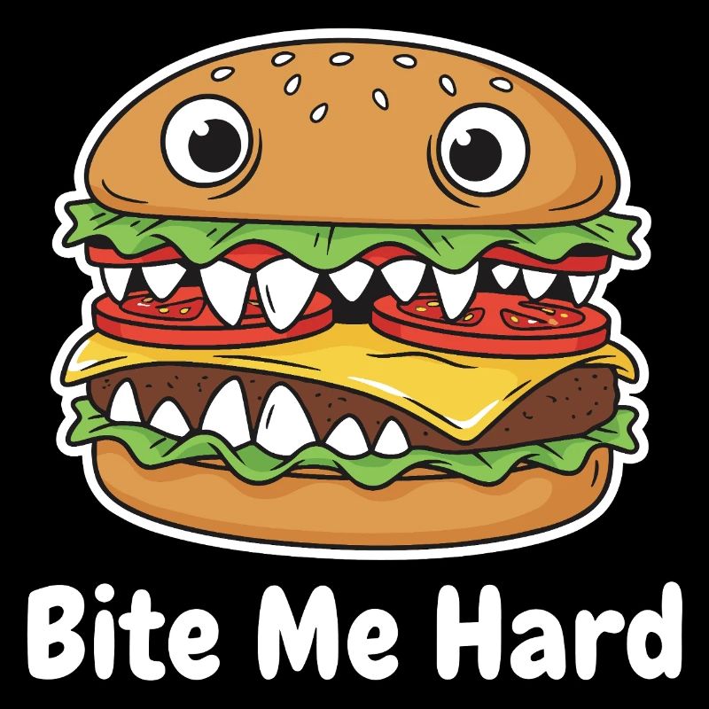 Me Hard Cartoon Burger