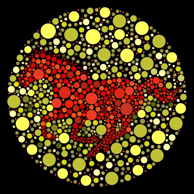Test de couleur du motif du cheval