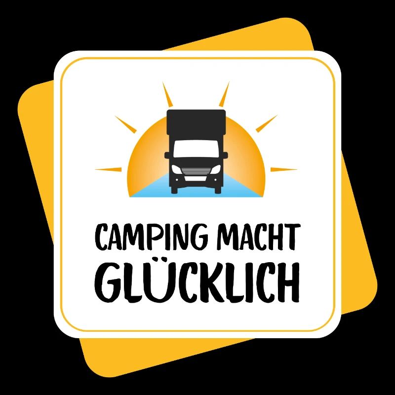 Le camping vous rend heureux – conception de camping-car