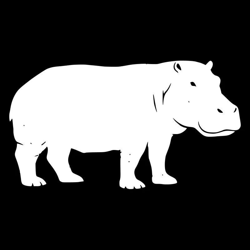 Hippo Silhouette Africa Vector
